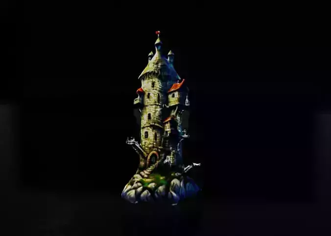 Fantasy Castle Sculpture