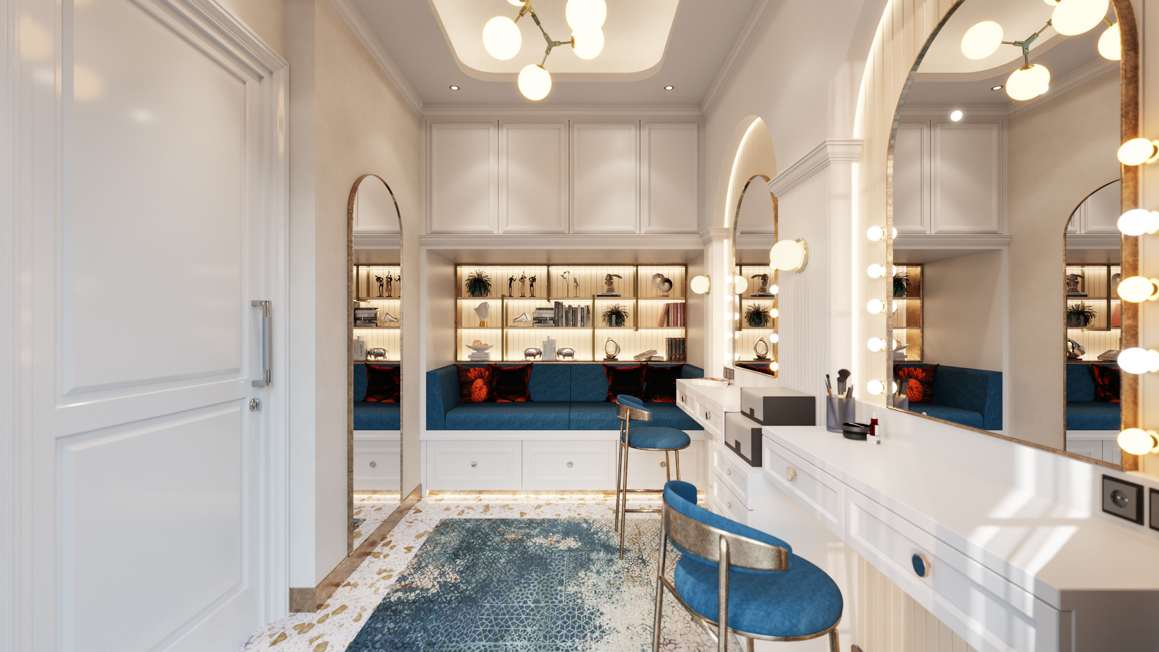 Studio MakeUp Salon Blender - Fbx - Obj 3D model_2