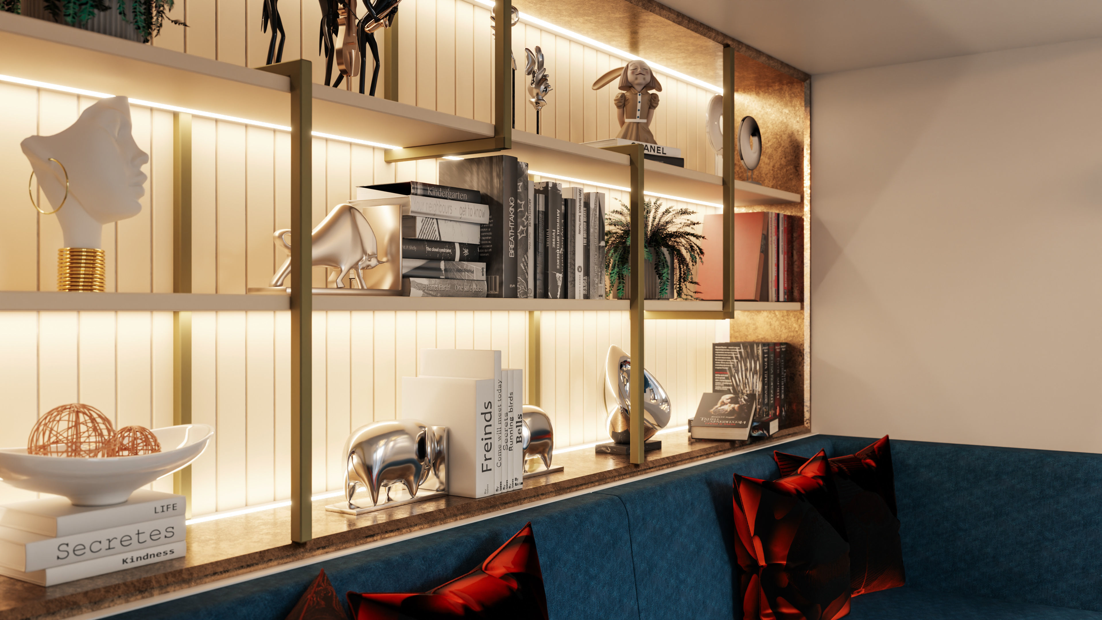 Studio MakeUp Salon Blender - Fbx - Obj 3D model_4