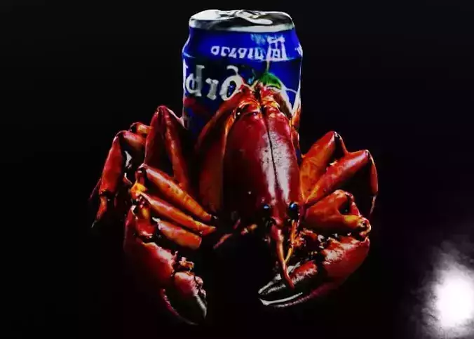 Soda Crab - Quirky Crustacean Figurine