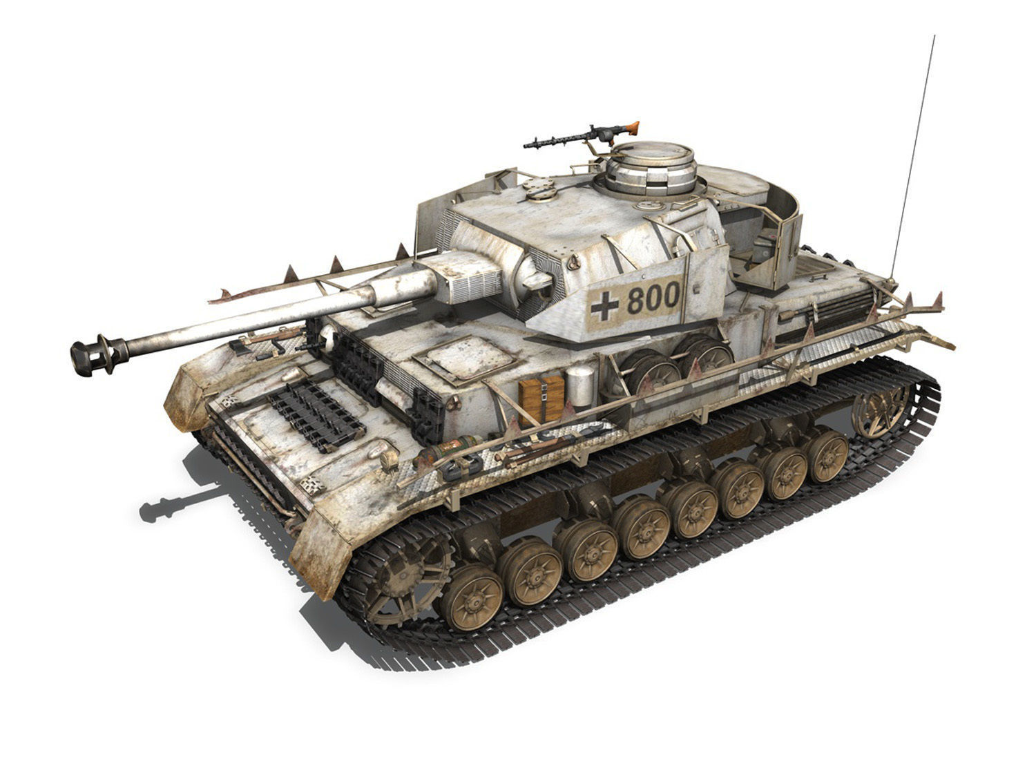 PzKpfw IV - Panzer 4 - Ausf H - Winter 3D model_2