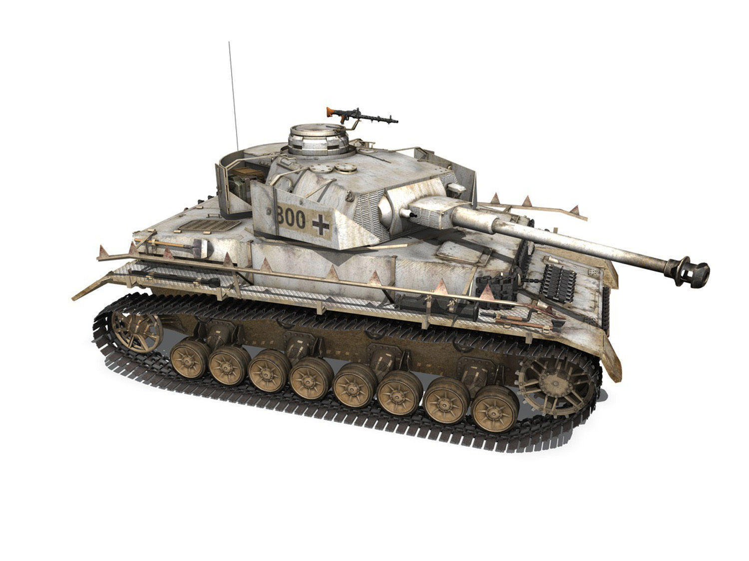 PzKpfw IV - Panzer 4 - Ausf H - Winter 3D model_6