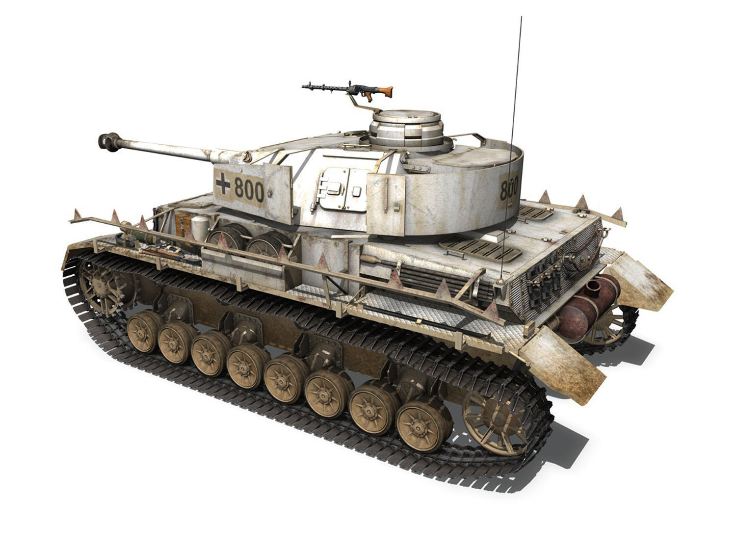 PzKpfw IV - Panzer 4 - Ausf H - Winter 3D model_3