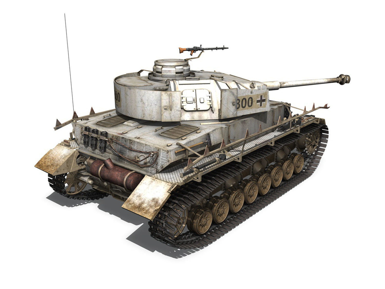 PzKpfw IV - Panzer 4 - Ausf H - Winter 3D model_5