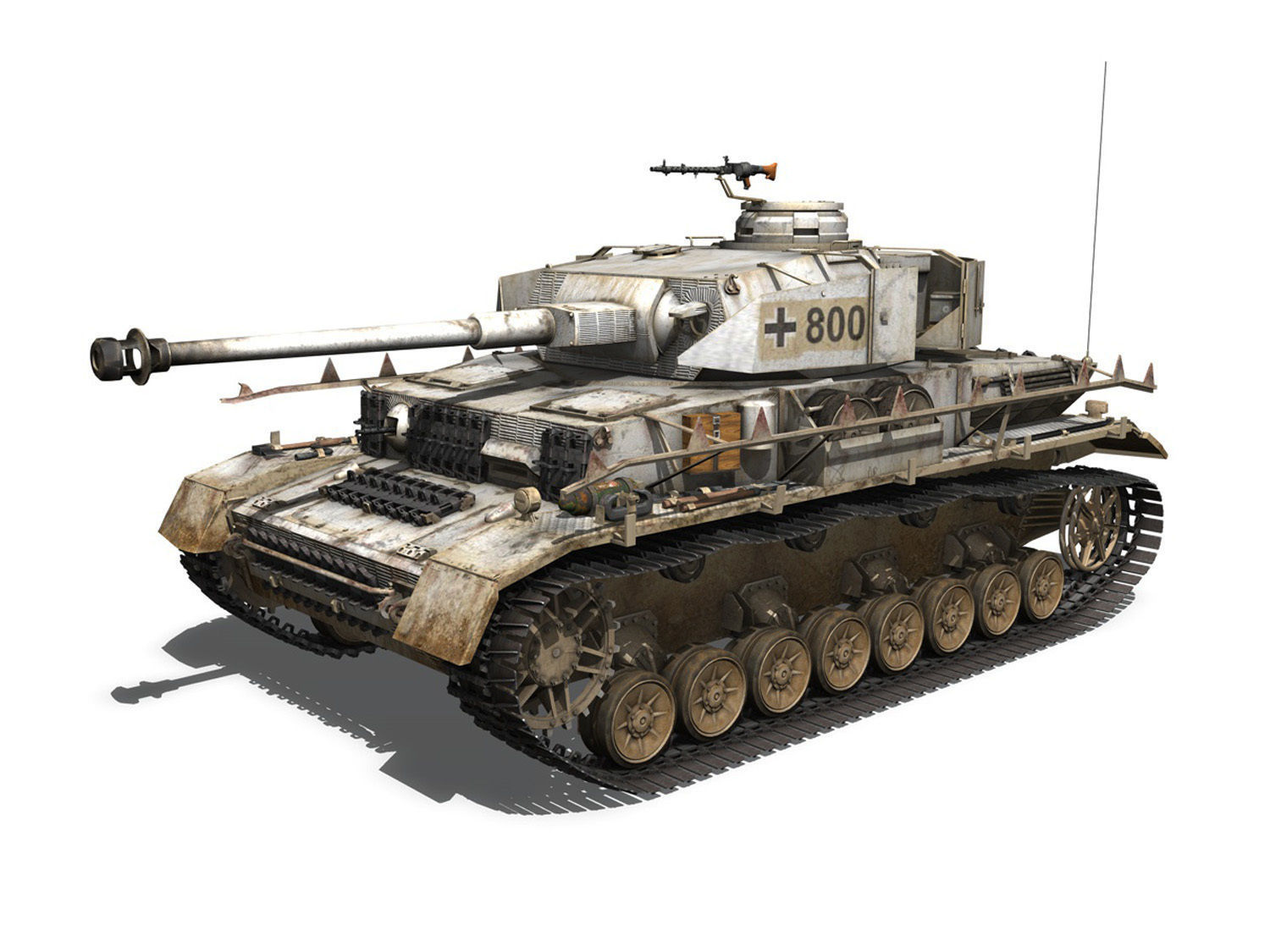 PzKpfw IV - Panzer 4 - Ausf H - Winter 3D model_1