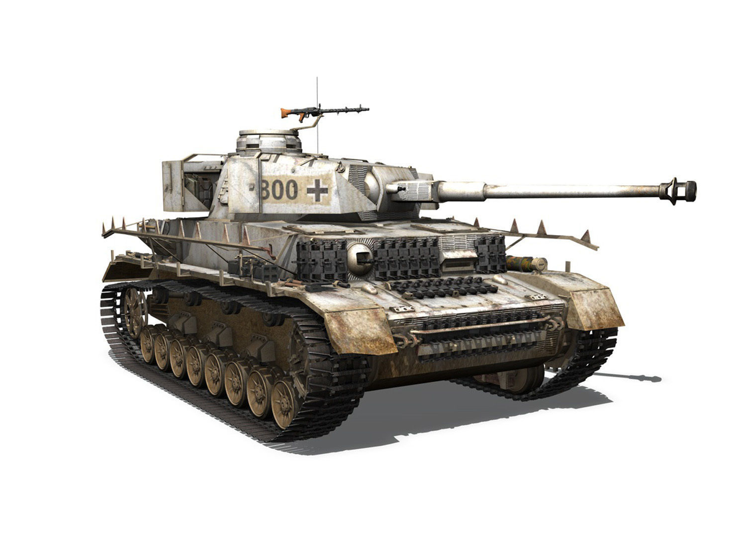 PzKpfw IV - Panzer 4 - Ausf H - Winter 3D model_7