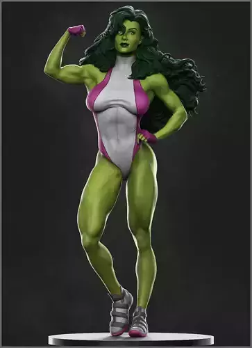 She Hulk Precision 3D Print