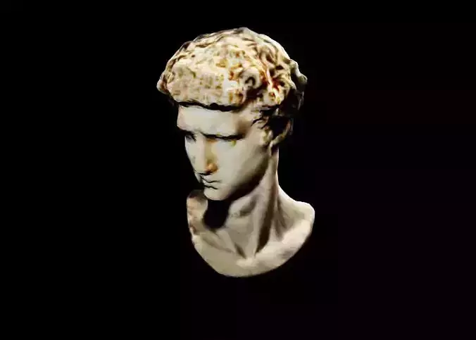 Timeless Caesar Statue Low-poly 3D model