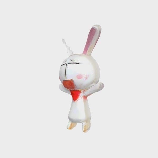 Mesousa - Quirky Charm Figurine Low-poly 3D model_5