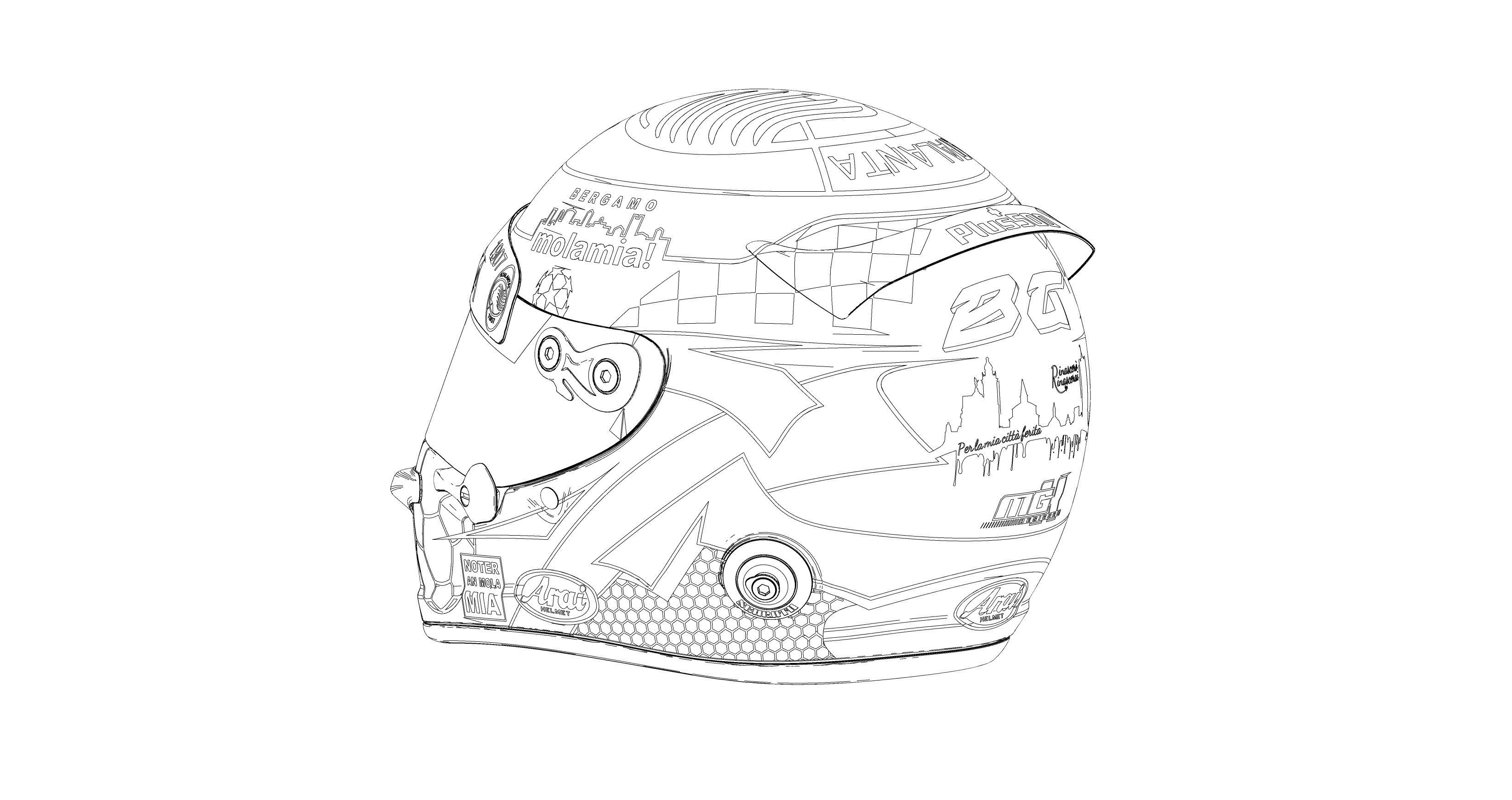 Helmet motorcycle Arai 3d model 3D model_12