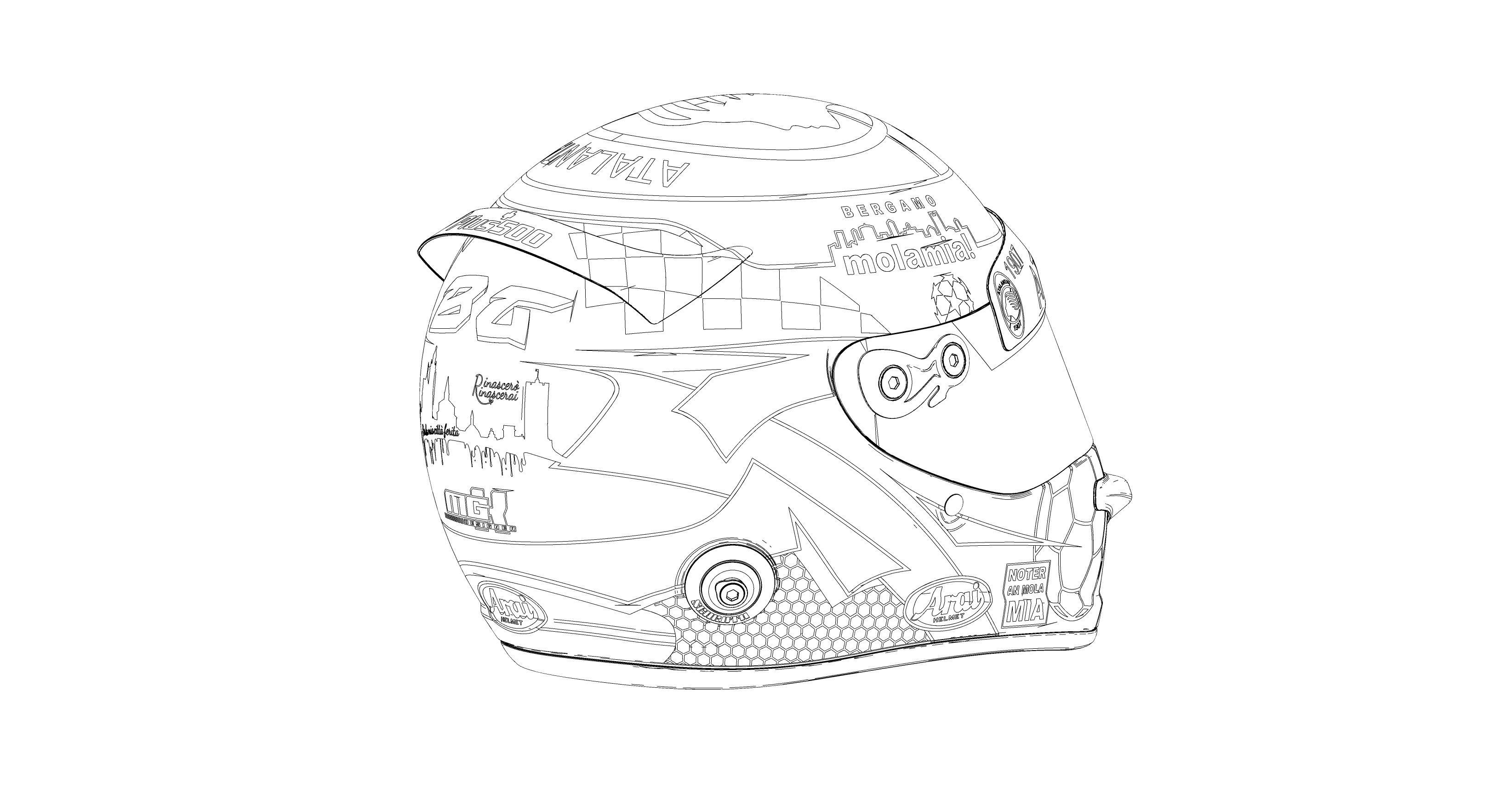 Helmet motorcycle Arai 3d model 3D model_14