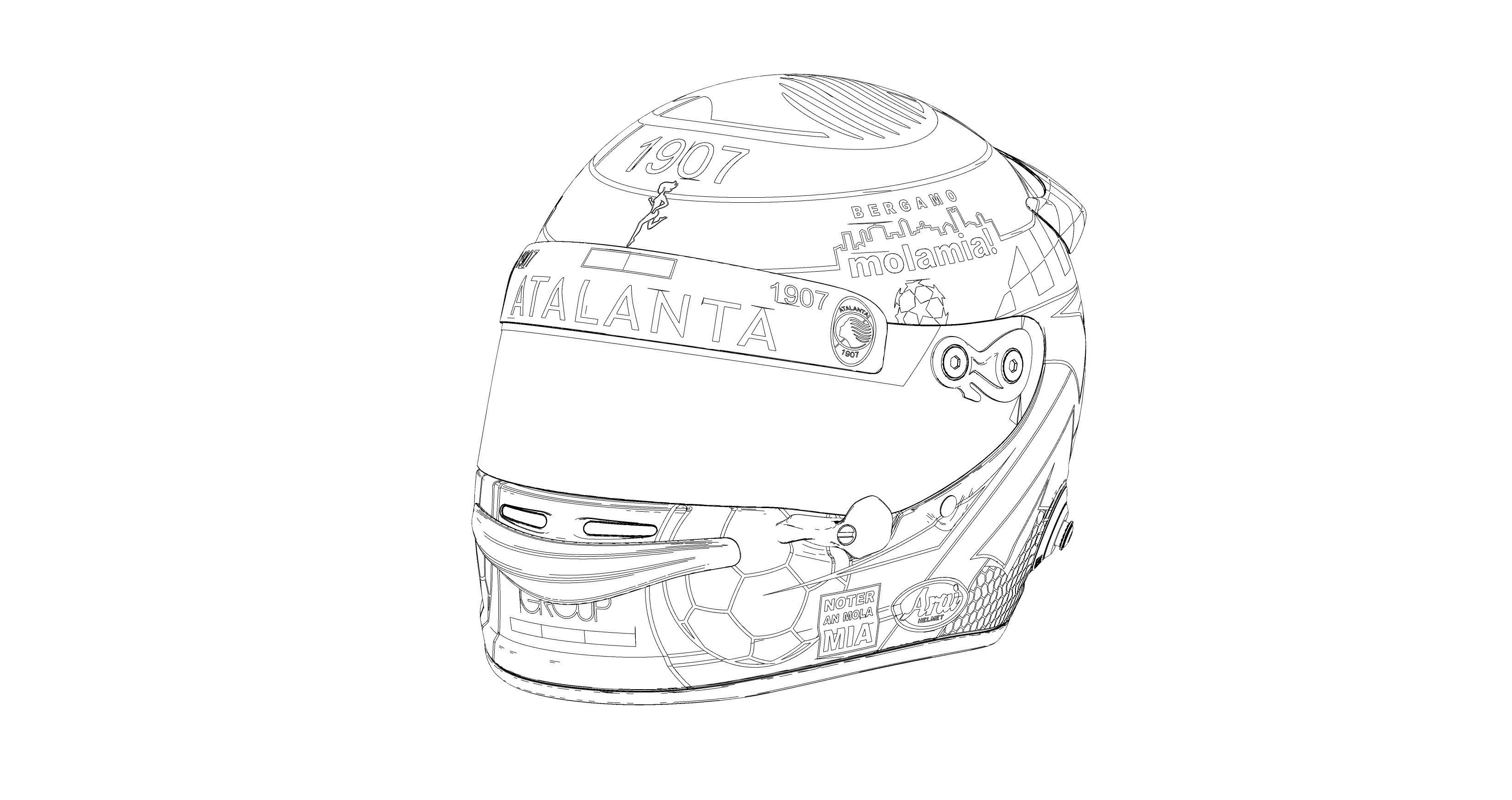 Helmet motorcycle Arai 3d model 3D model_10