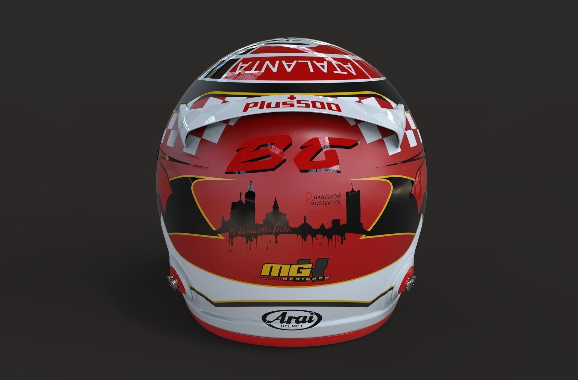 Helmet motorcycle Arai 3d model 3D model_6