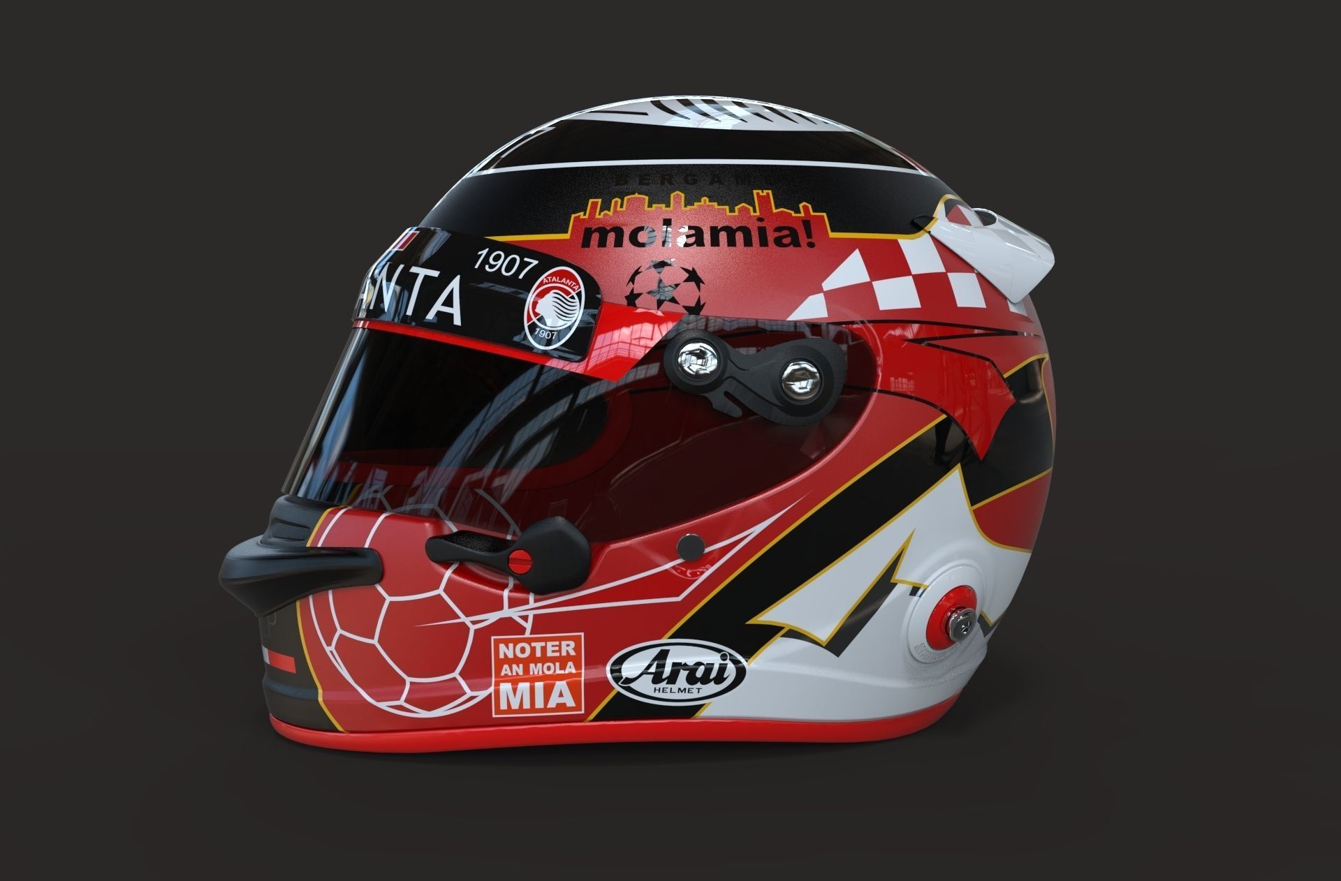 Helmet motorcycle Arai 3d model 3D model_2