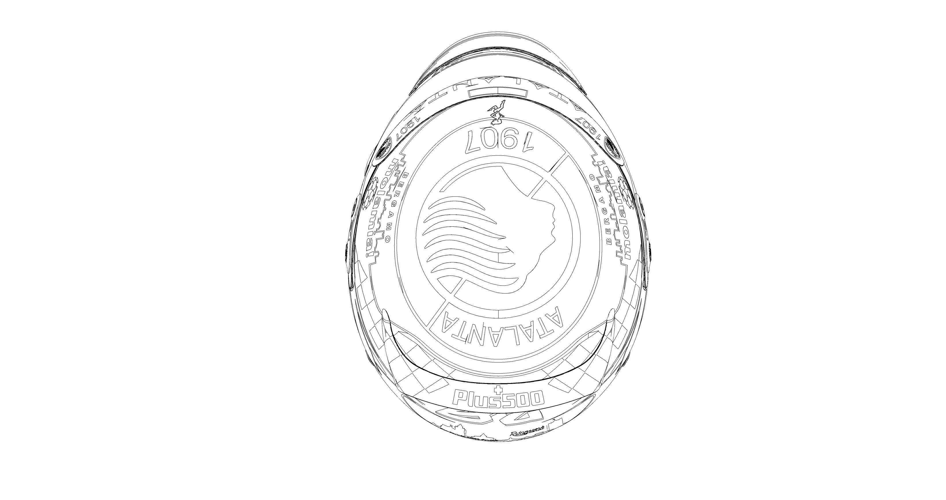 Helmet motorcycle Arai 3d model 3D model_15