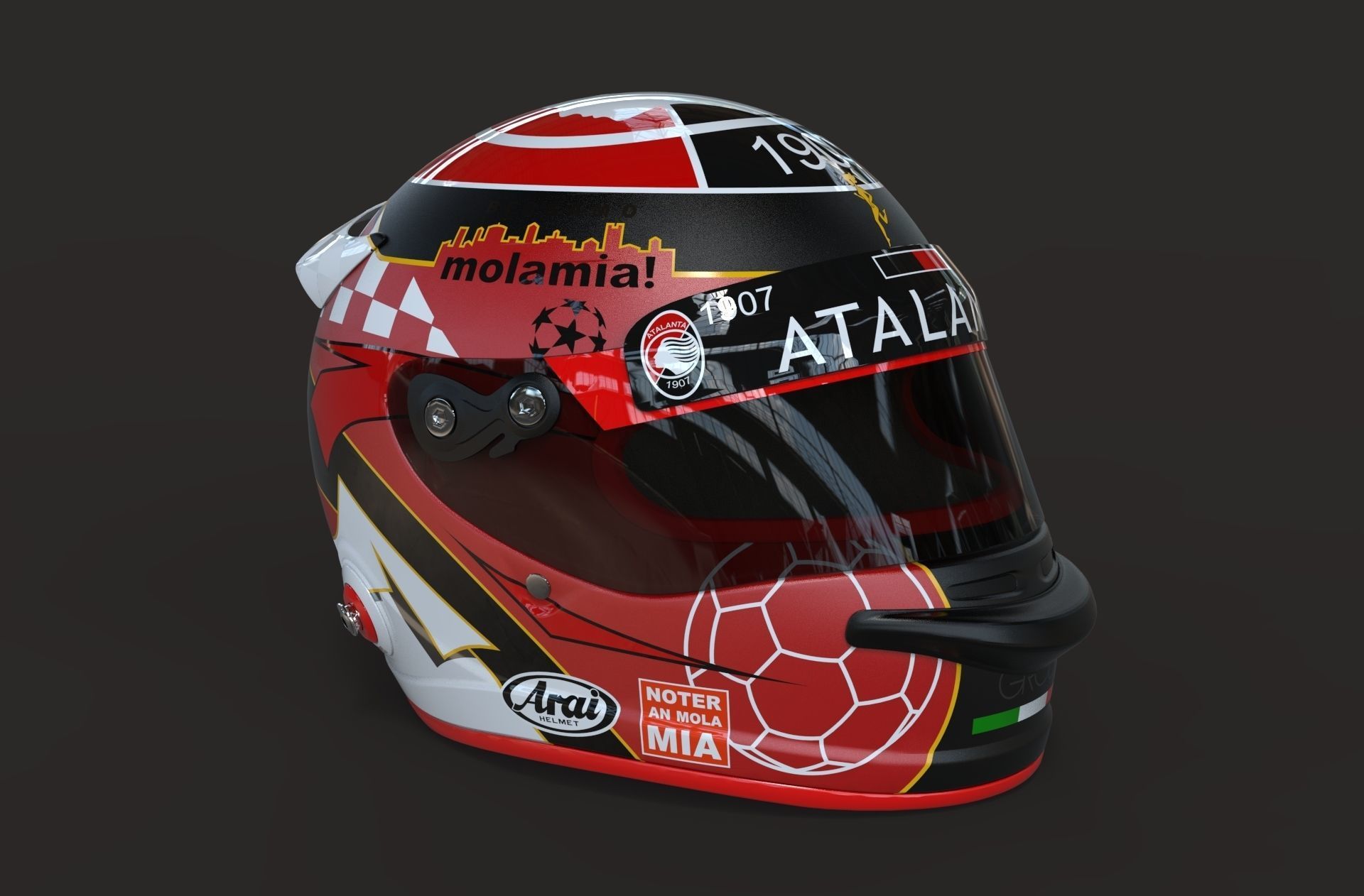 Helmet motorcycle Arai 3d model 3D model_5