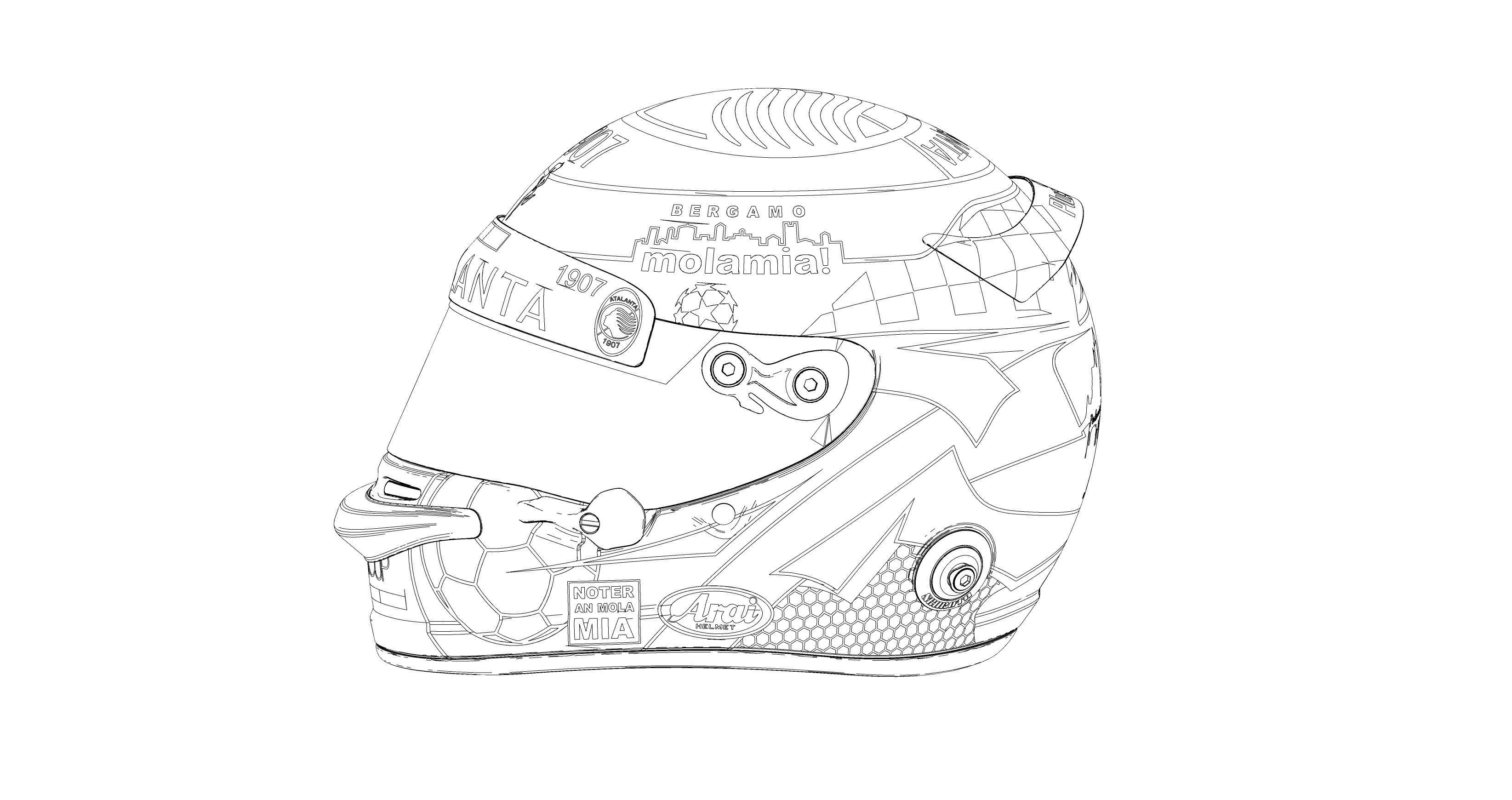 Helmet motorcycle Arai 3d model 3D model_11