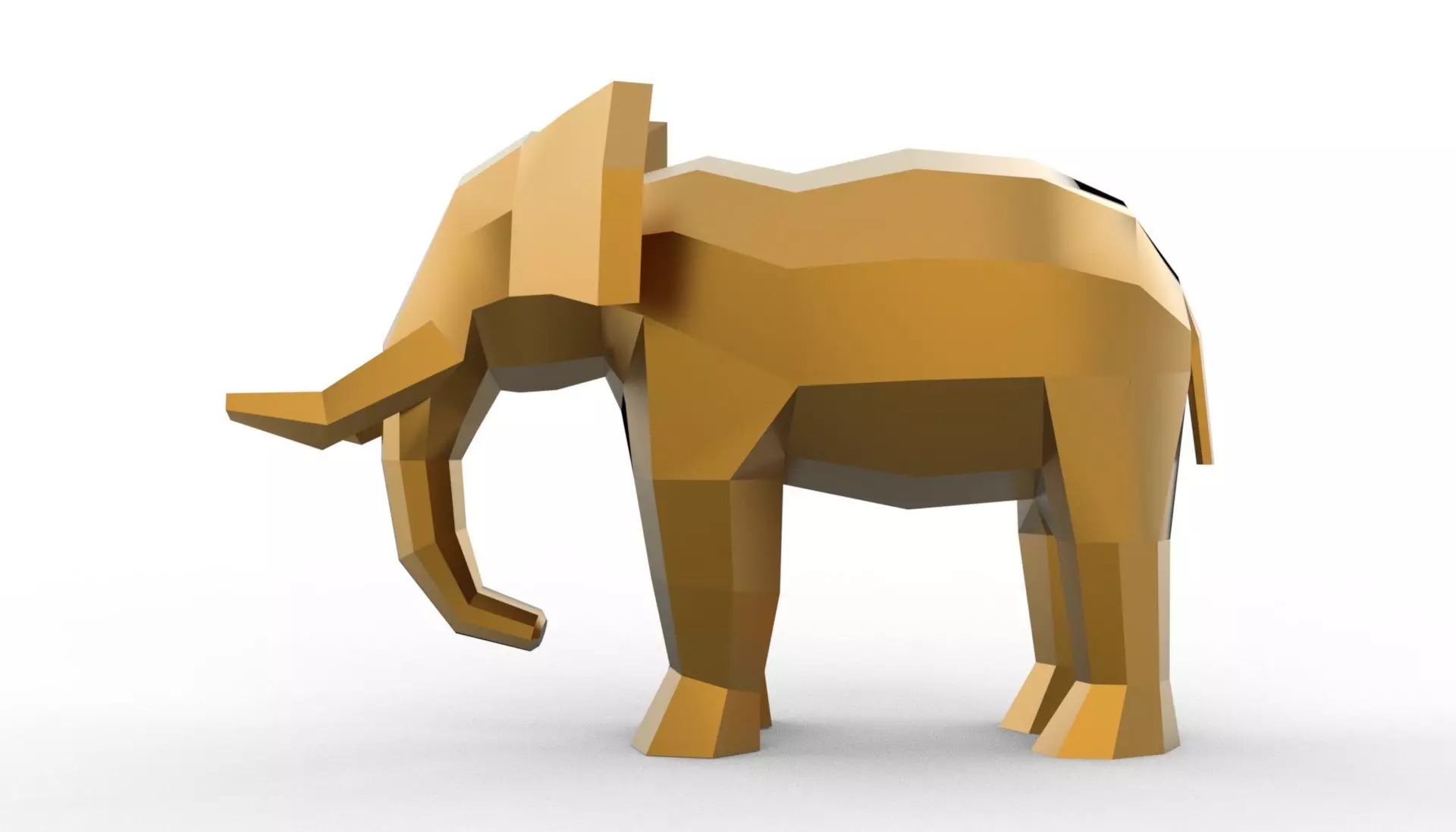Elephant Low-poly 3D model