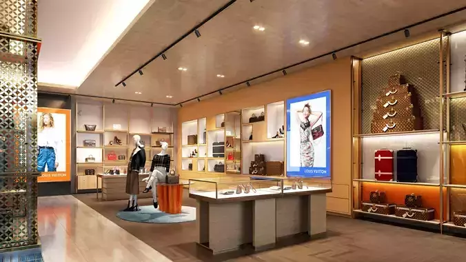 Louis Vuitton 3D Store 3D model 6