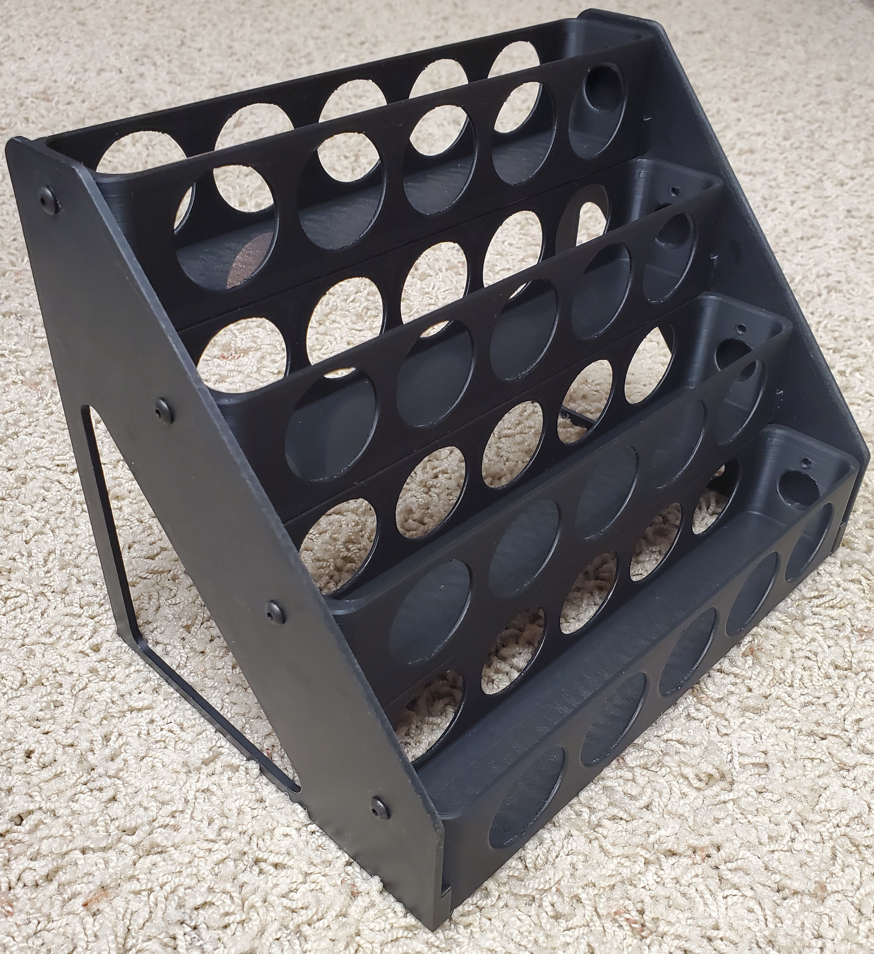 2oz ACRYLIC PAINT BOTTLES HOLDER 4 X 6 3D print model_2