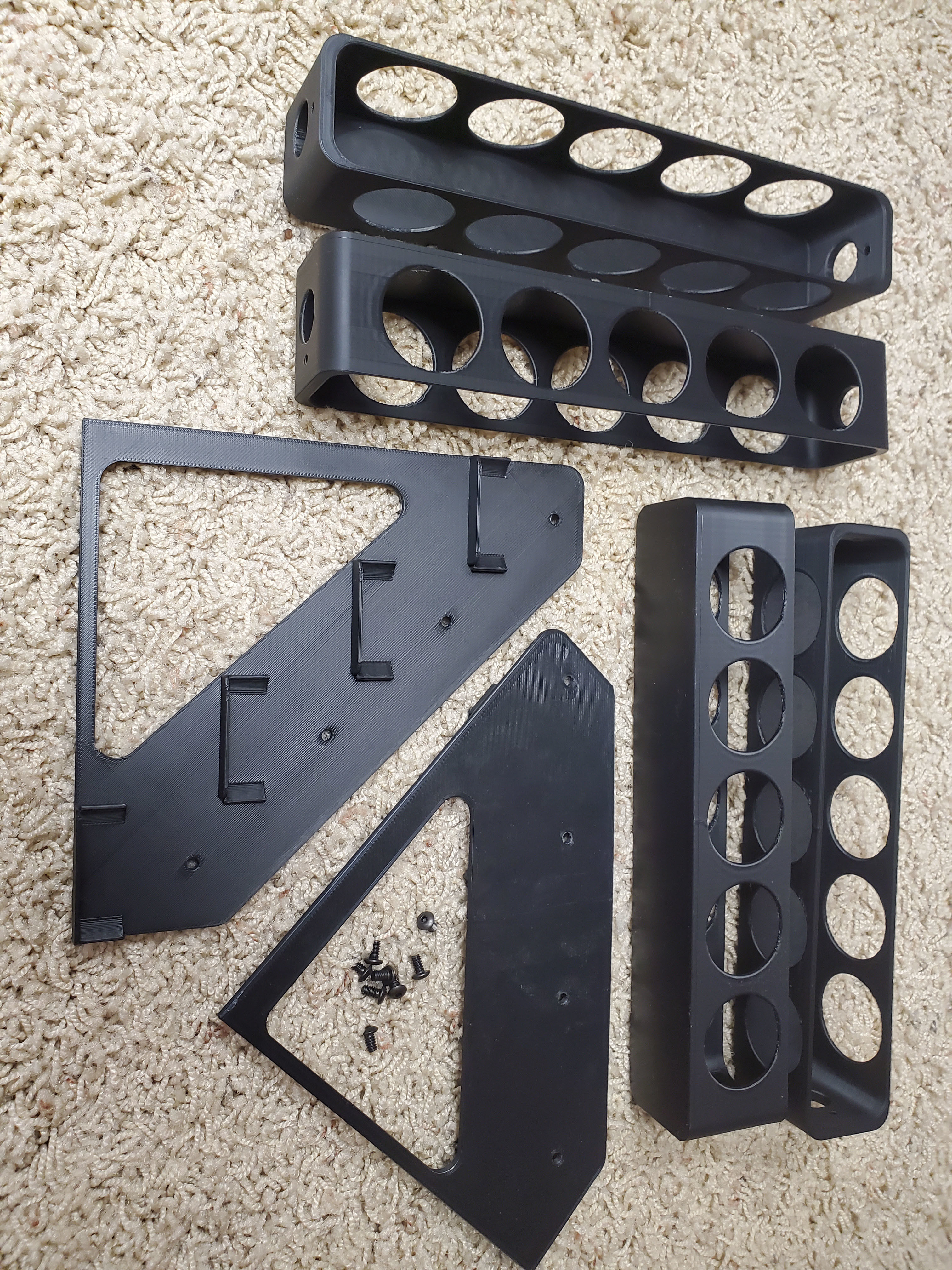 2oz ACRYLIC PAINT BOTTLES HOLDER 4 X 6 3D print model_5