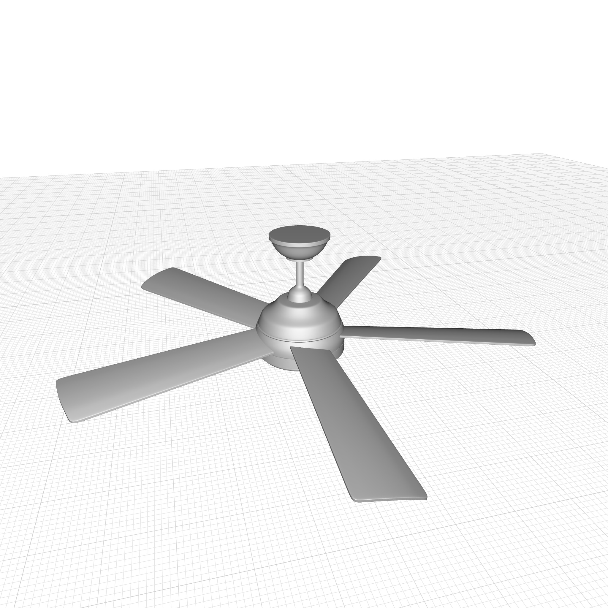 Aasiyah Ceiling Fan 3D model_1