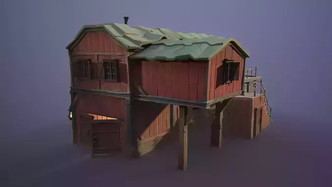 Stylized farmhouse 