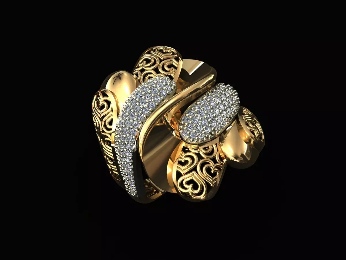 Fantasy Ring 3D model_0