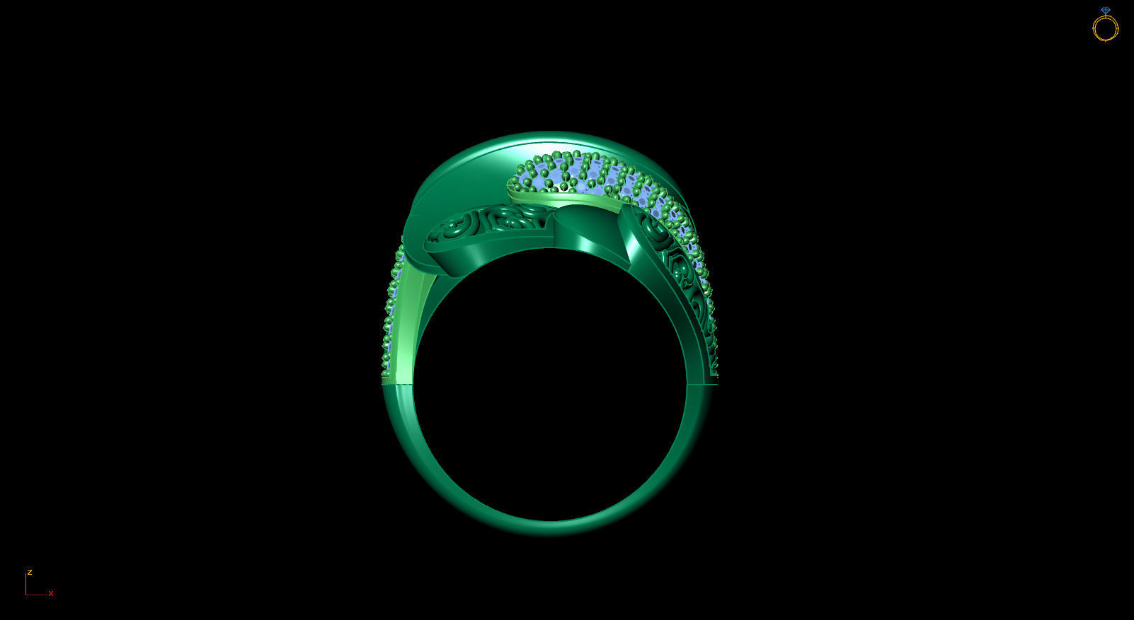 Fantasy Ring 3D model_3