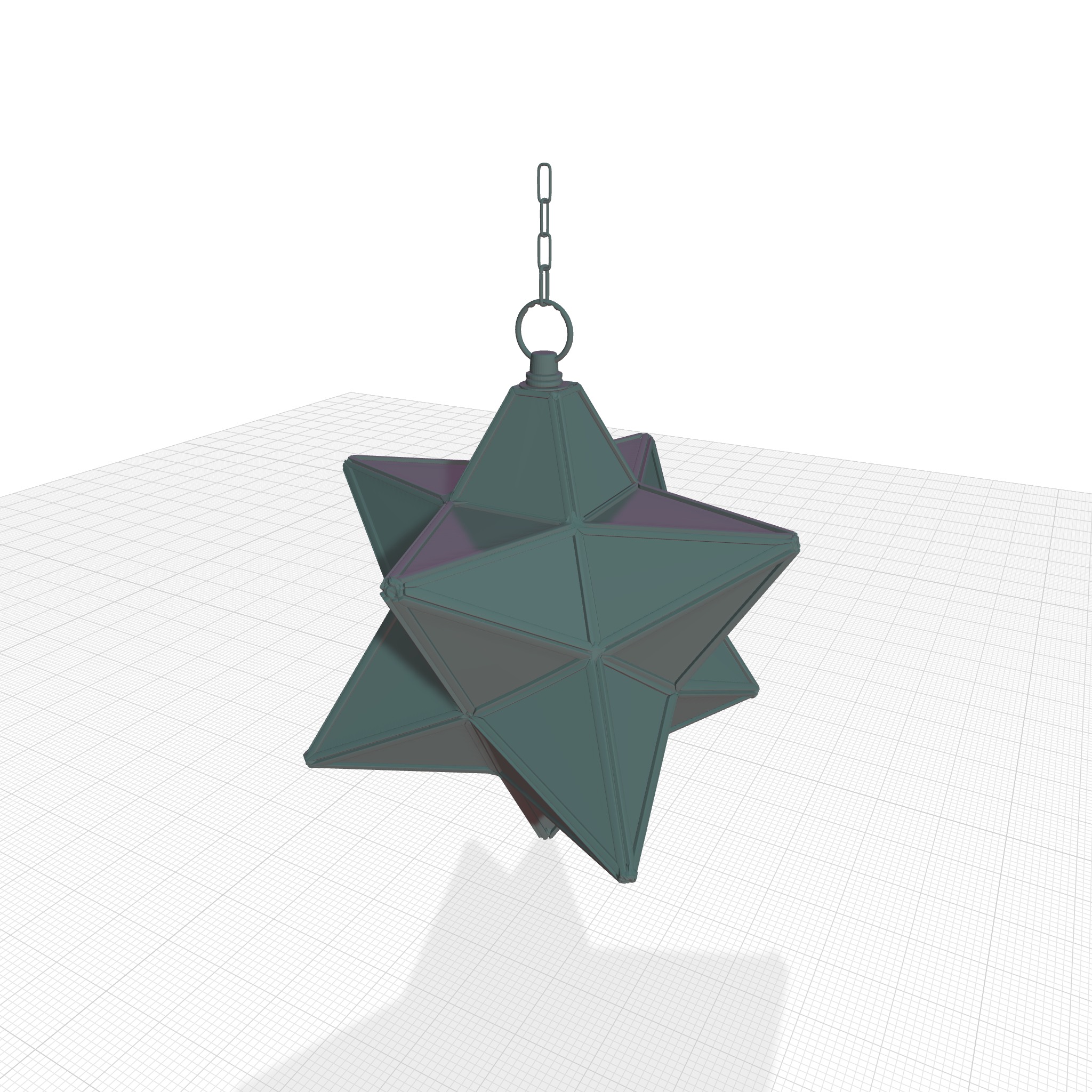 Shuler Light Single Star Pendant 3D model_6