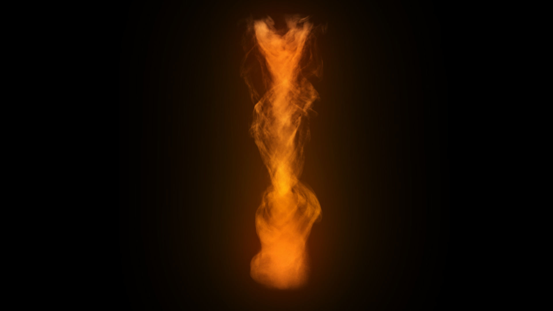 Pillar flame fire burning fire tornado wall of fire blast  3D model_2