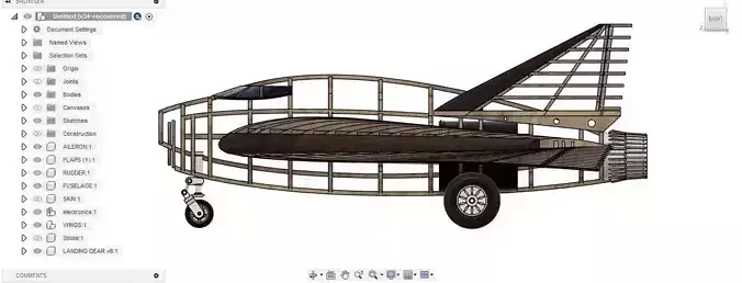 Northrop XP79b Flying Ram 3D model