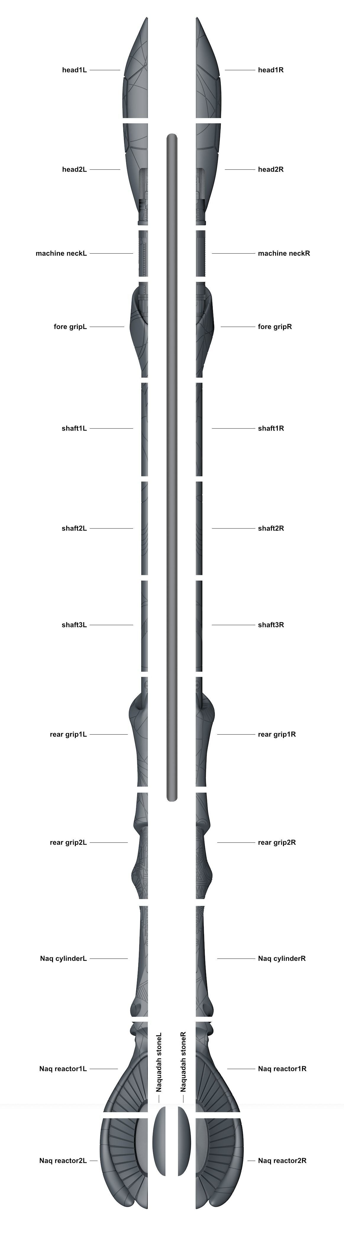 Stargate MaTok Staff 3D print model_21