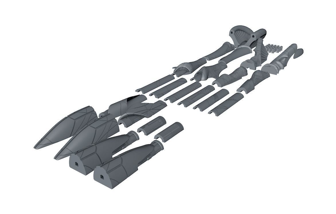 Stargate MaTok Staff 3D print model_20