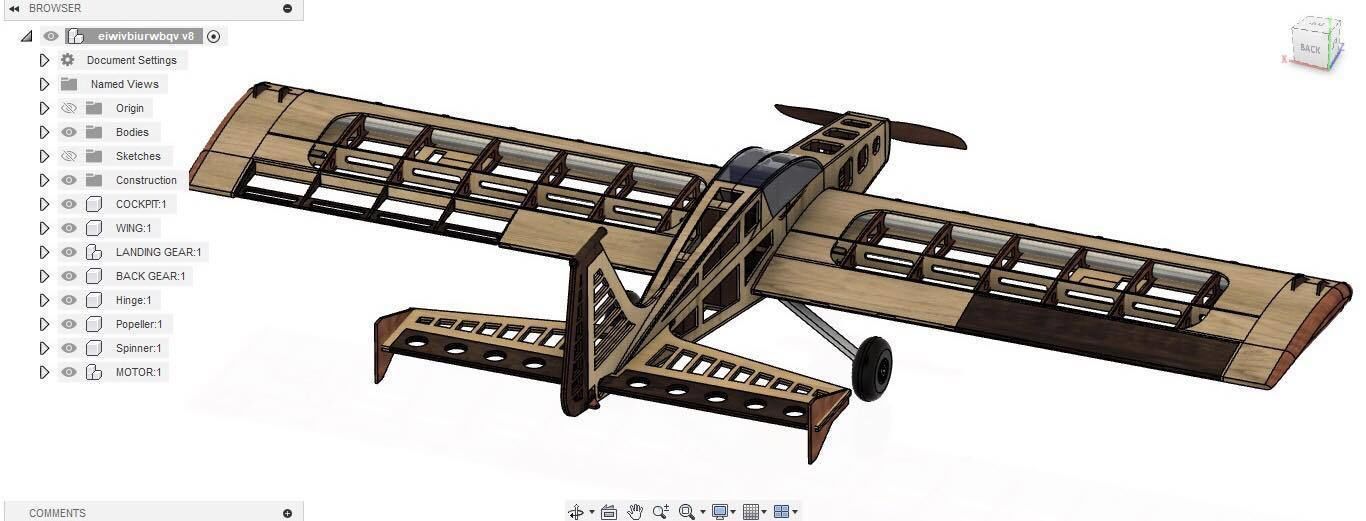 SS RC Plane 1 3D model_4