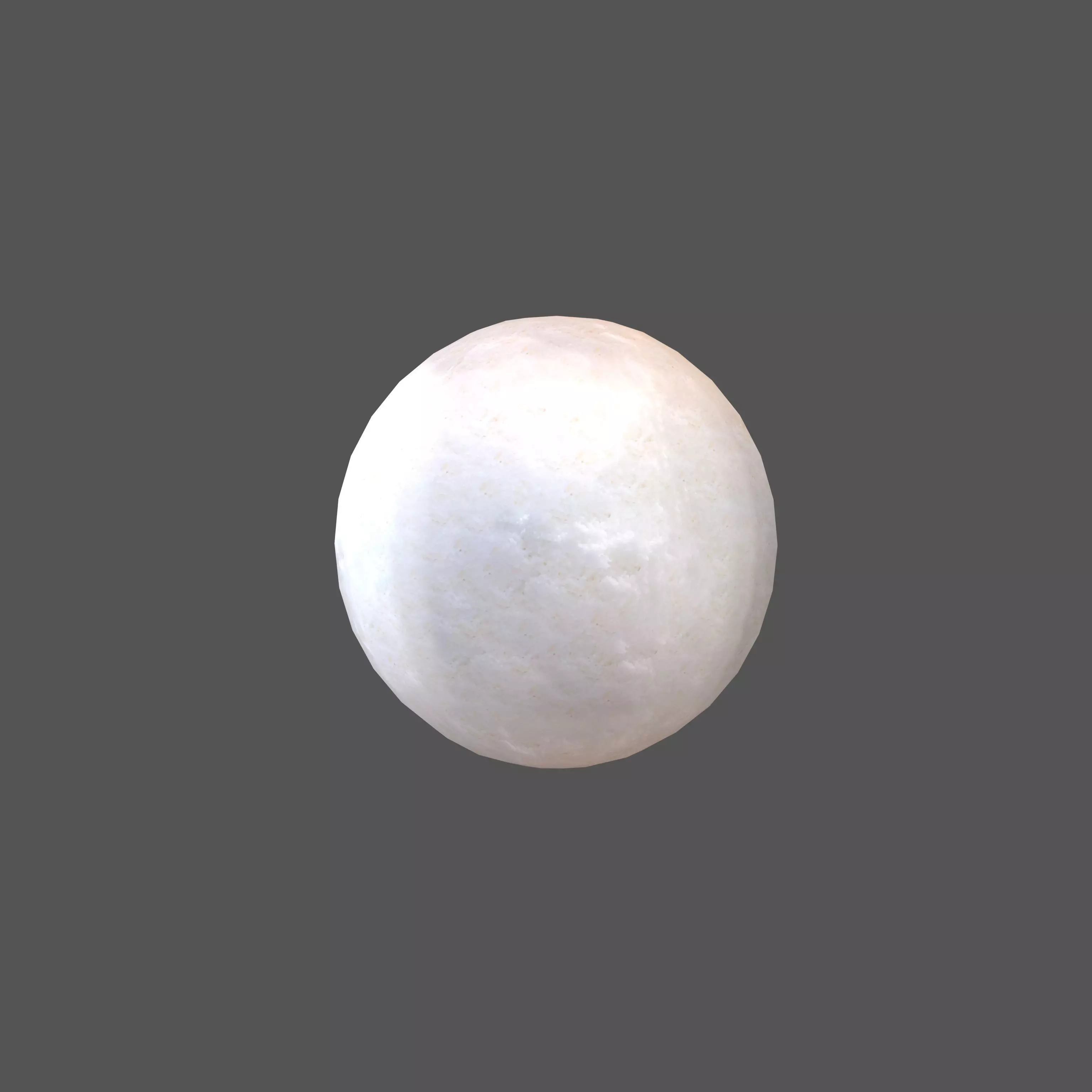 Snowball v2 001 Low-poly 3D model_0
