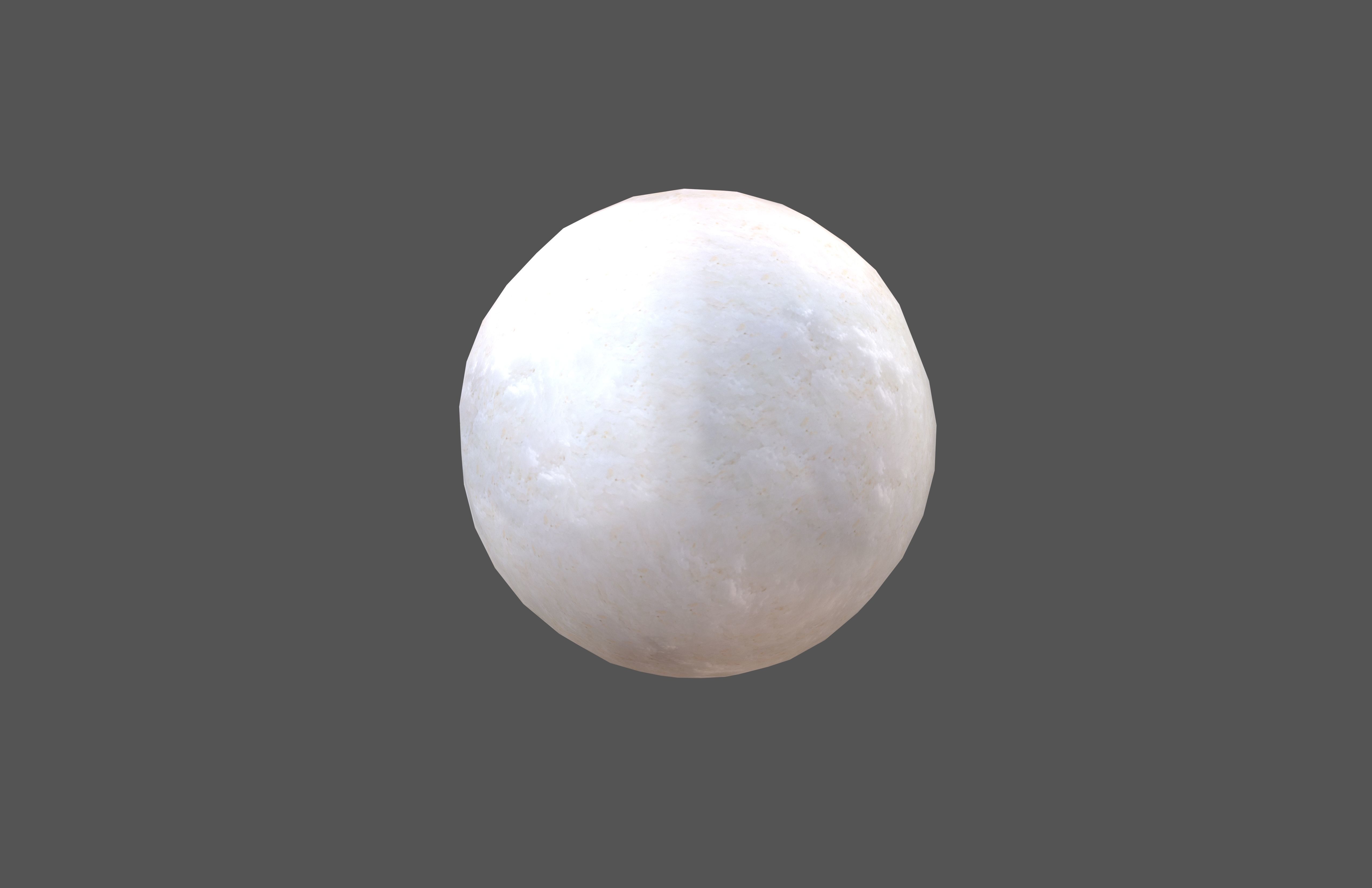 Snowball v2 001 Low-poly 3D model_3