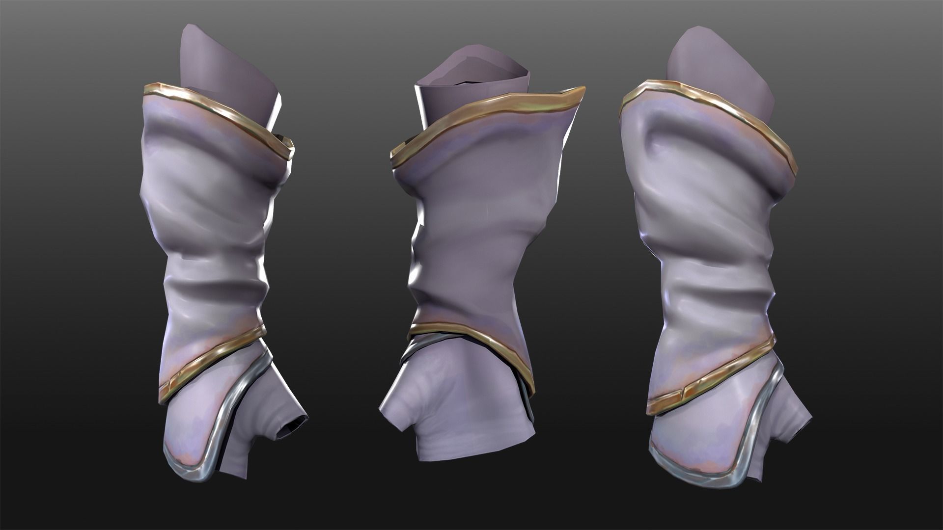 Stylised Gloves l Game Ready I Handpainted Low-poly 3D model_2