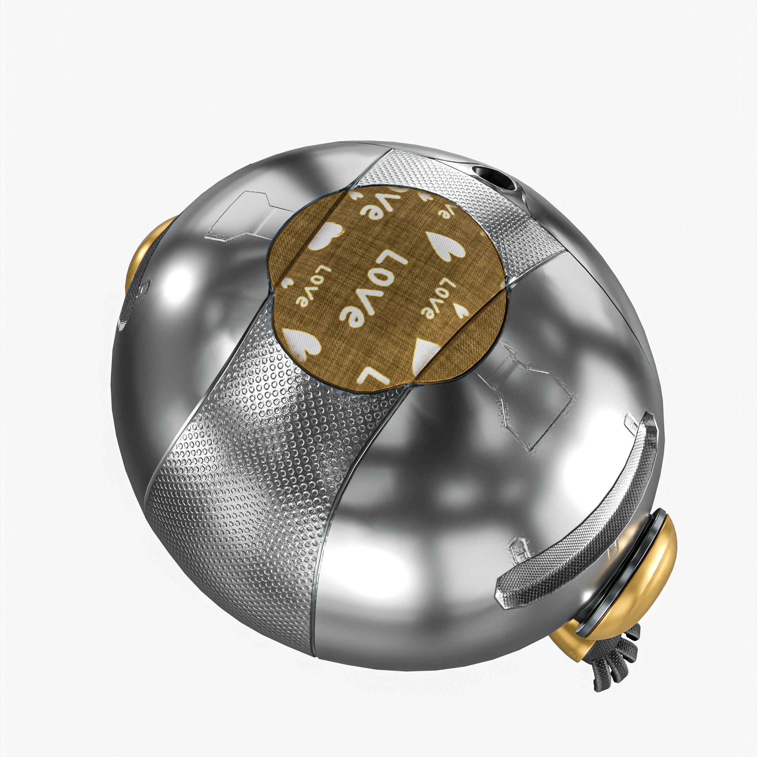 Small Cute Robot Low-poly 3D model_10