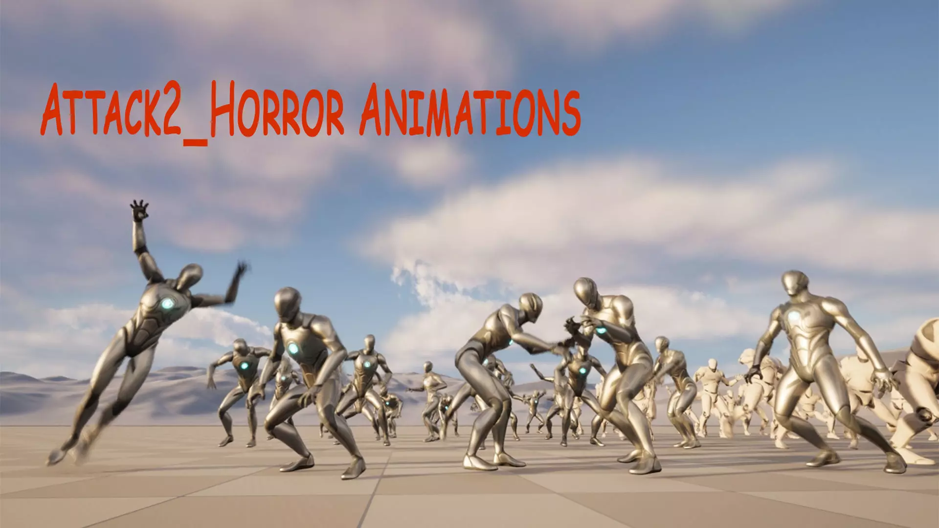 Attack2 Horror Animations 3D model_0