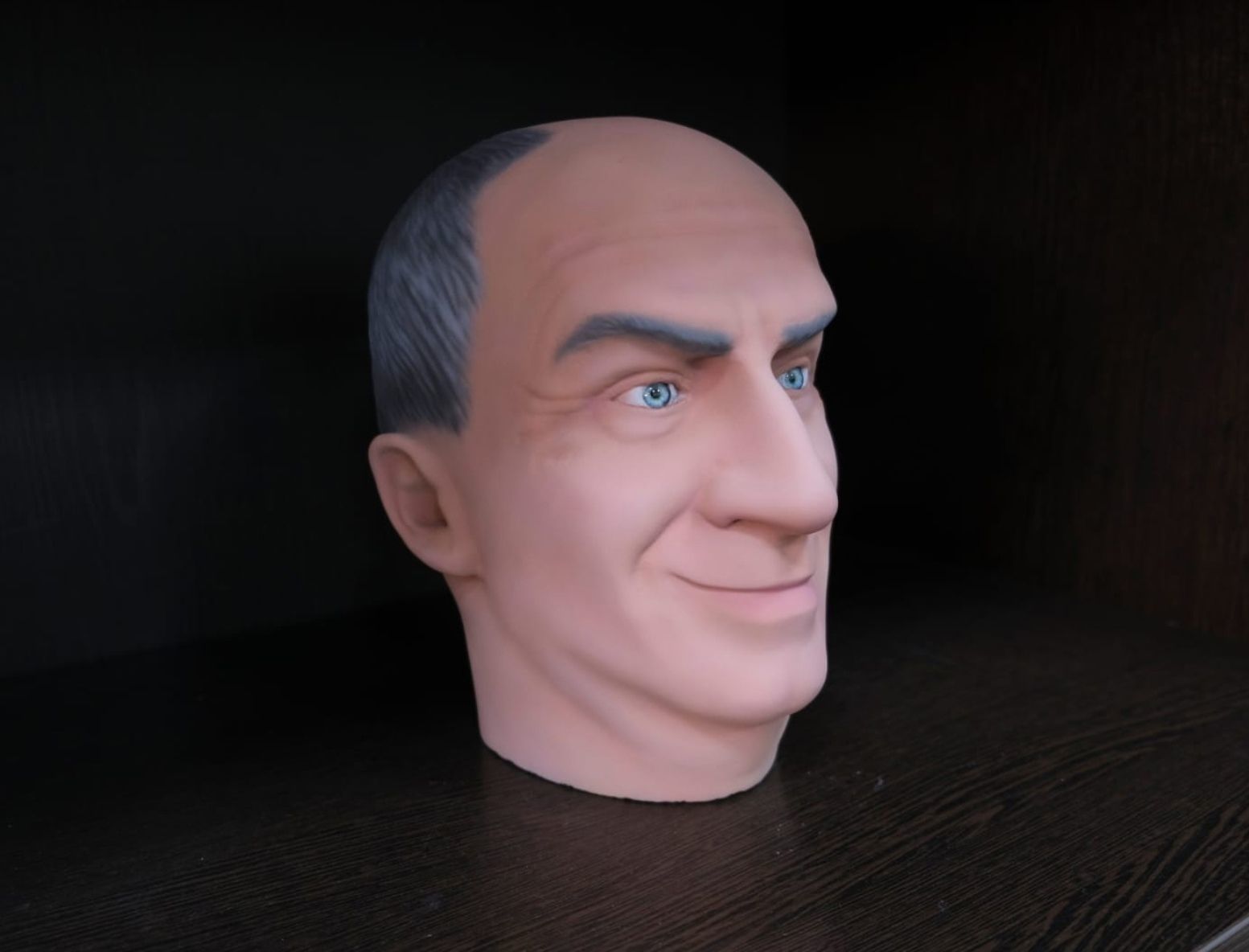 Louis de Funes head 3D print model_3