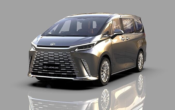 Lexus LM 2024 HQ interior 3D model