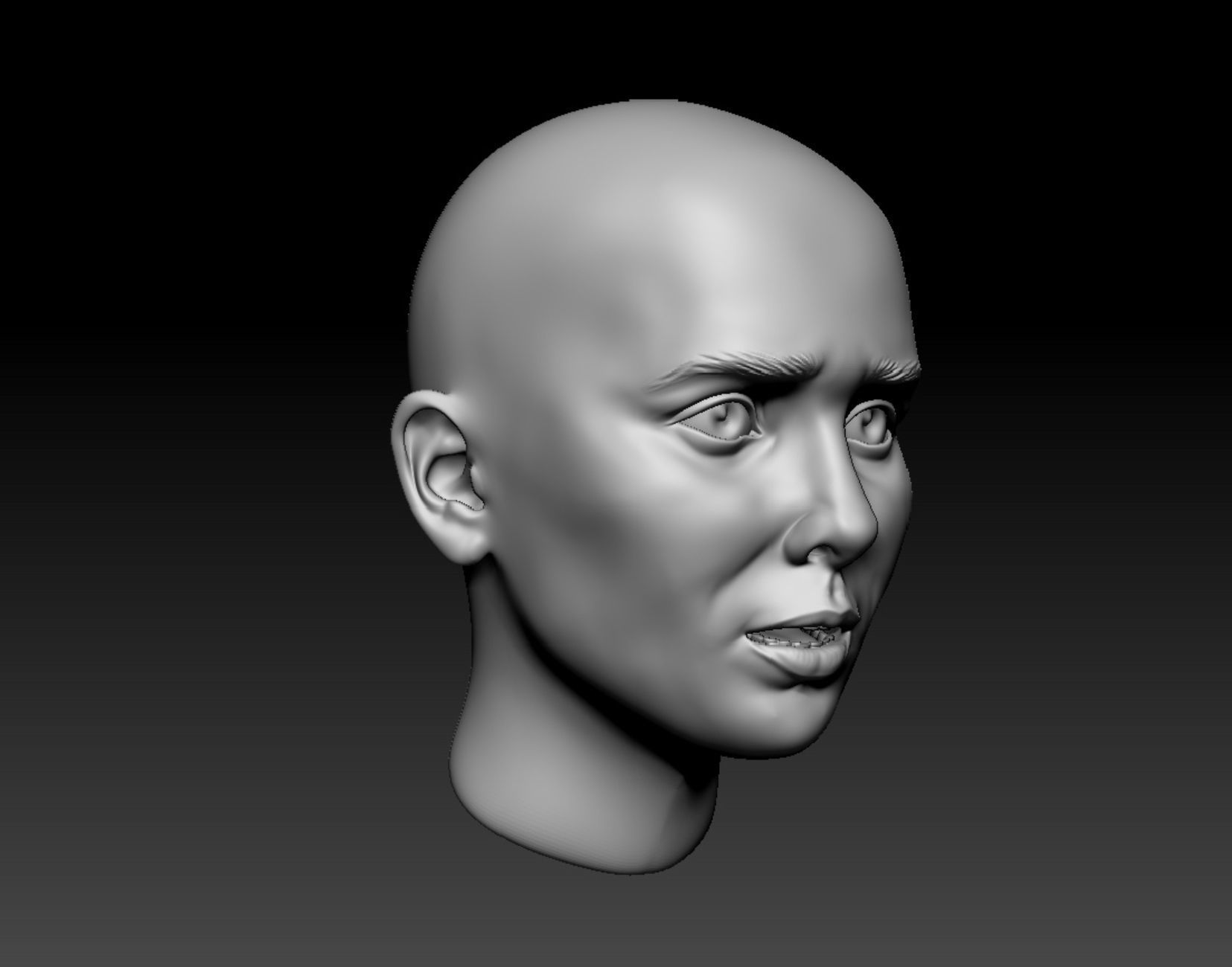 Scarlet Witch head by Elizabeth Olsen 3D print model_2