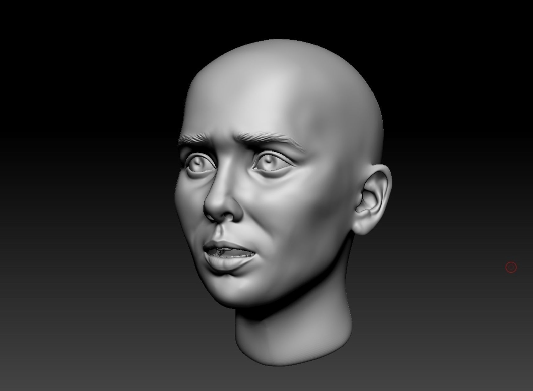 Scarlet Witch head by Elizabeth Olsen 3D print model_3