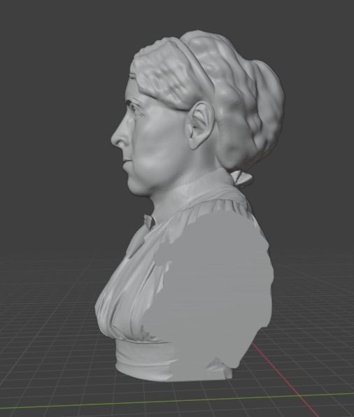 Louisa May Alcott 3D print model_19