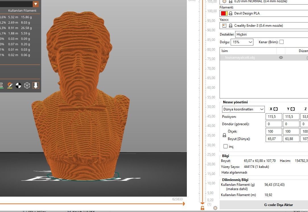 Louisa May Alcott 3D print model_12