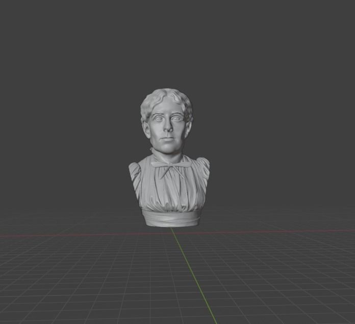 Louisa May Alcott 3D print model_1