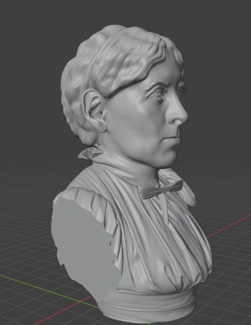 Louisa May Alcott 3D print model_13