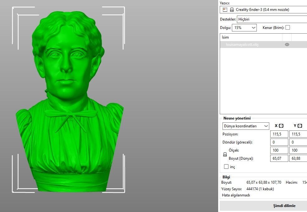 Louisa May Alcott 3D print model_11