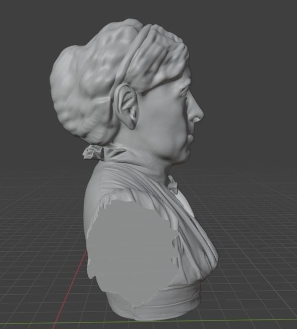 Louisa May Alcott 3D print model_14